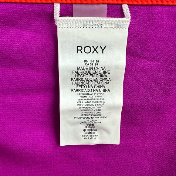 Roxy Women's Orange and Purple Swim Bottom - Picture 4 of 5
